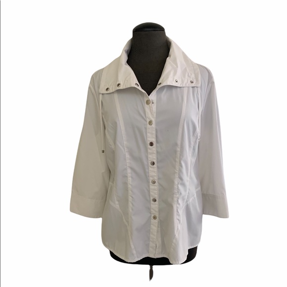 Chico’s Zenergy White fitted Jacket - Picture 1 of 8